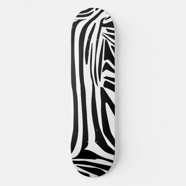 Zebra pattern skateboard (Front)