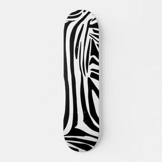 Zebra pattern skateboard (Front)