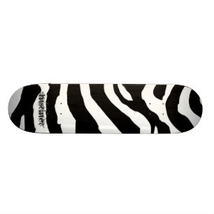 Zebra Pattern Skateboard