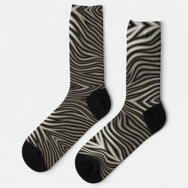Zebra Pattern Socks (Left)