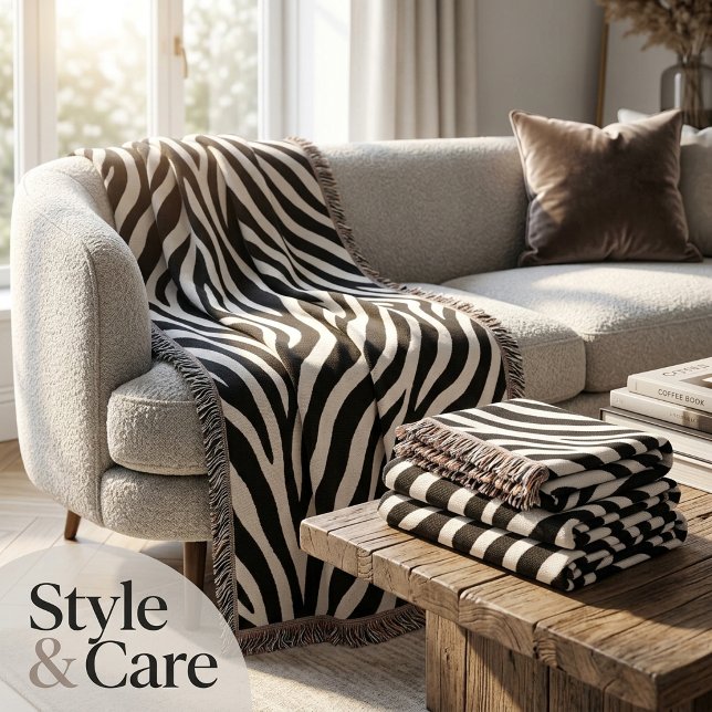 Zebra Pattern Stylish Cozy Living Room Throw Blanket (Zebra Pattern Stylish Cozy Living Room Throw Blanket)