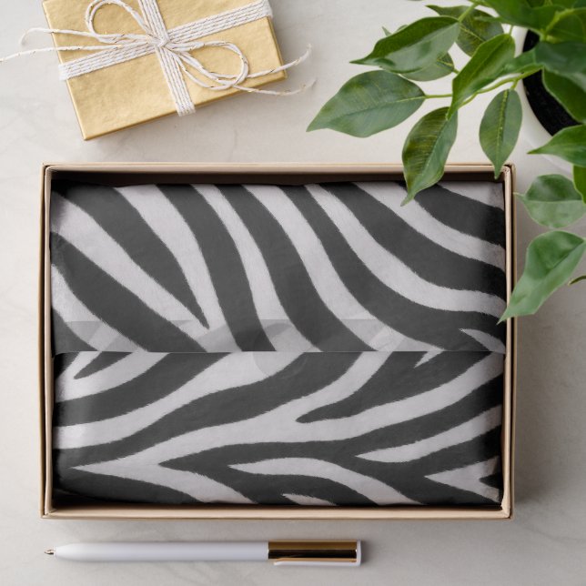 Zebra Pattern Stylish Gift Wrapping Tissue Paper (Gift)