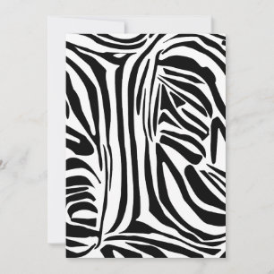 Zebra pattern thank you card