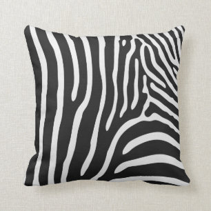 Zebra Pattern Throw Pillow