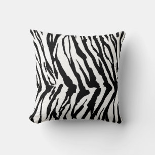 Zebra pattern throw pillow