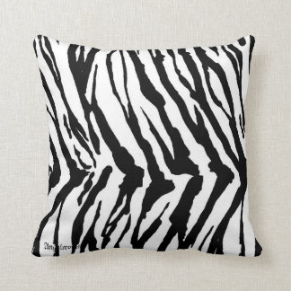 Zebra pattern throw pillow