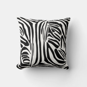 Zebra pattern throw pillow