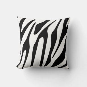 Zebra Pattern Throw Pillow