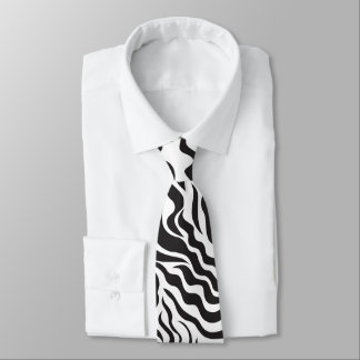 Zebra pattern tie