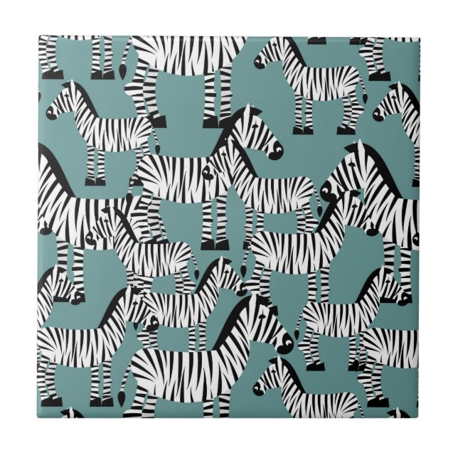Zebra Pattern Tile (Front)