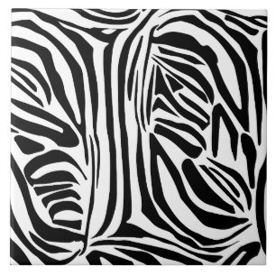 Zebra pattern tile