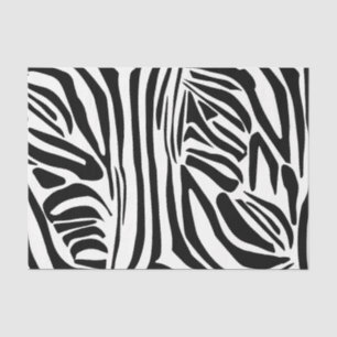 Zebra pattern tissue paper