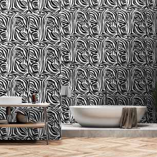 Zebra pattern wallpaper
