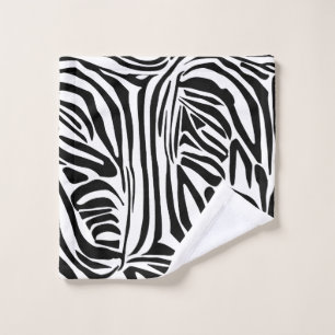 Zebra pattern wash cloth