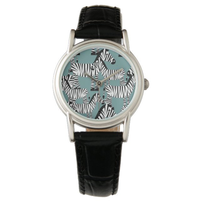 Zebra Pattern Watch (Front)