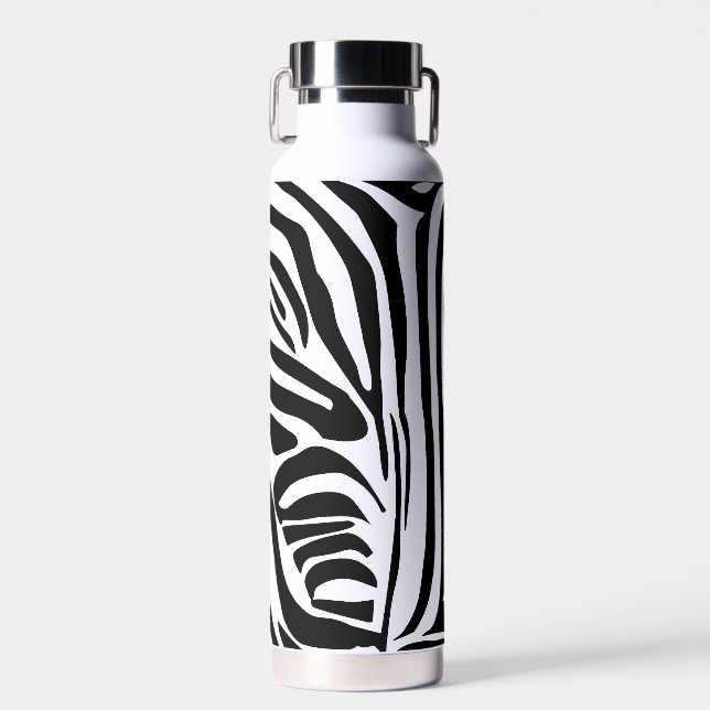 Zebra pattern water bottle (Front)