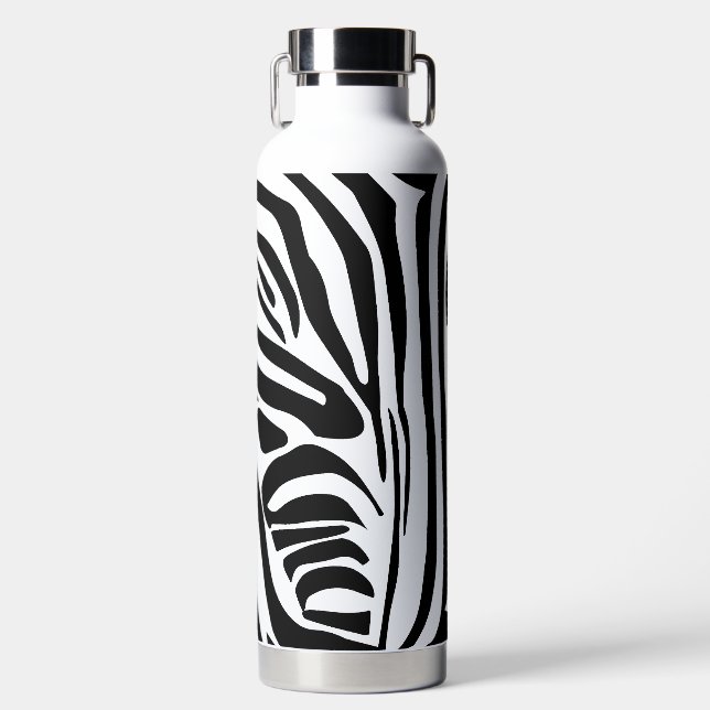 Zebra pattern water bottle (Front)