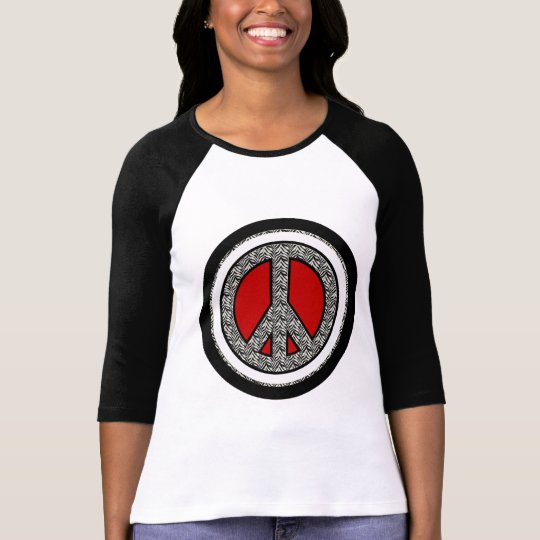 Zebra Peace Sign T-shirt
