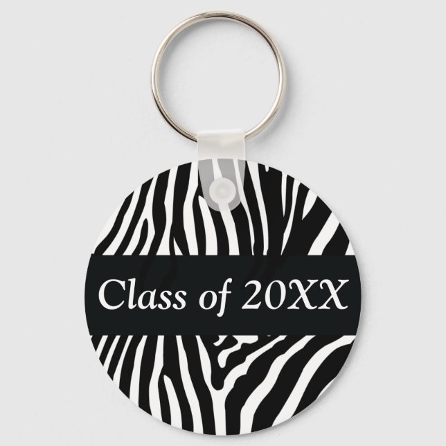 Zebra Personalized Class Of Keychain (Front)