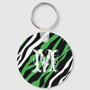 Zebra - Personalized Keychain