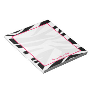 Zebra Personalized Notepad