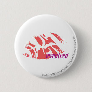 Zebra Pink 2 Inch Round Button