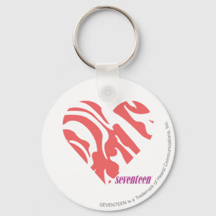 Zebra Pink 2 Keychain