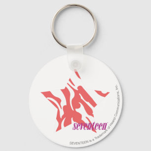 Zebra Pink 3 Keychain