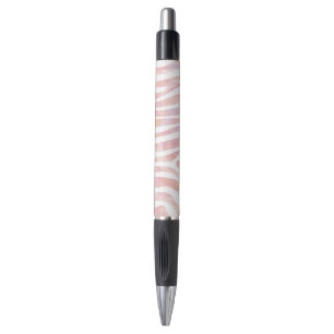 Zebra Pink and White Print Pen