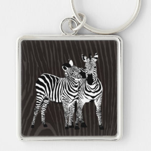 Zebra Play Keychain
