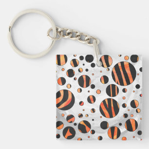 Zebra Pois noirs et orange