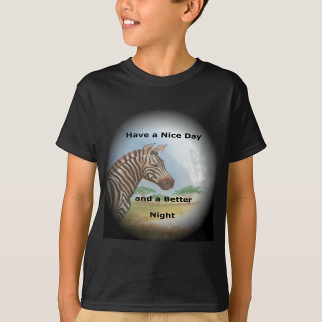 Zebra Portrait, Amboseli: he Spirit of the Savanna T-Shirt (Front)