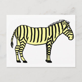 Zebra Postcard