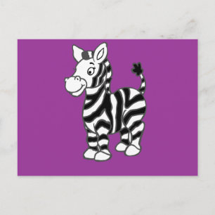 Zebra Postcard