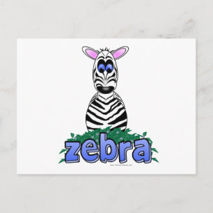 ZEBRA POSTCARD