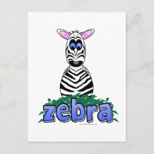 ZEBRA POSTCARD