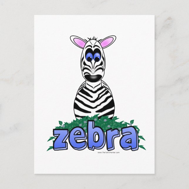 ZEBRA POSTCARD (Front)