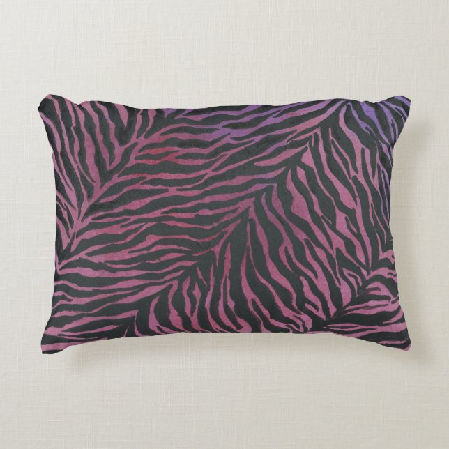 Zebra print accent pillow (Front)
