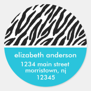 Zebra Print Address Labels