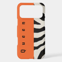 Zebra Print Aesthetic Phone Case | Black & White