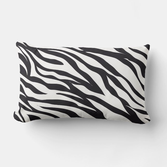 Zebra Print Animal Motif coussin (Recto)