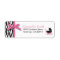 Zebra Print & Baby Carriage ReturnLabel
