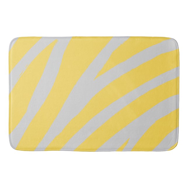 Zebra Print Bath Mat (Front)