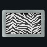 Zebra Print Belt Buckle<br><div class="desc">Belt buckle shown in a black and white animal zebra print. 
Customize this item or buy as is.



Stock Print</div>