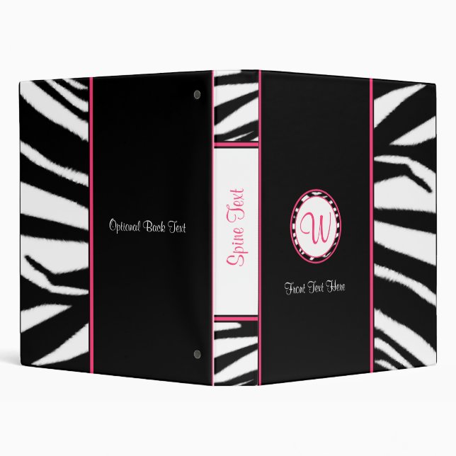 Zebra Print Binder (Background)