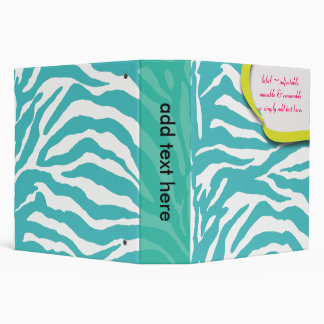 Zebra print binders