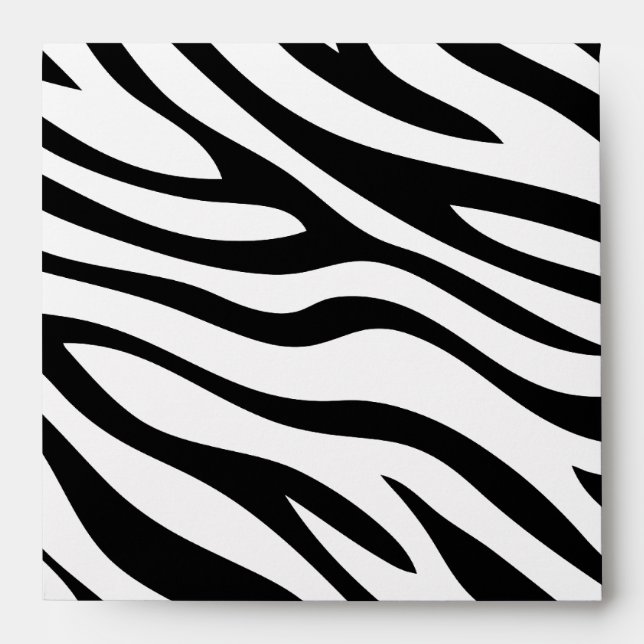 Zebra Print Birthday Envelopes (Front)