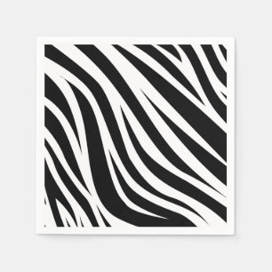 Zebra Print Birthday Party Kids Napkin