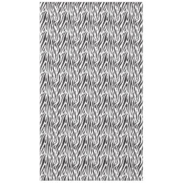 Zebra Print Black and White Party Tablecloth