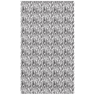 Zebra Print Black and White Party Tablecloth